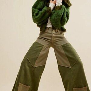 FP x Tricia Fix Reworked Denim Bell Jeans